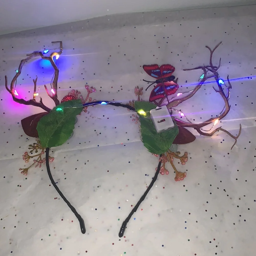 Women Girls Christmas Fairy Tale Flower Headband.